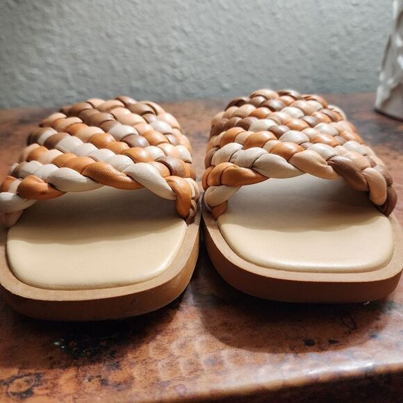 Madewell 'The Suzi' Slide Sandal in Multi Woven Leather                      360 - Picture 10 of 14